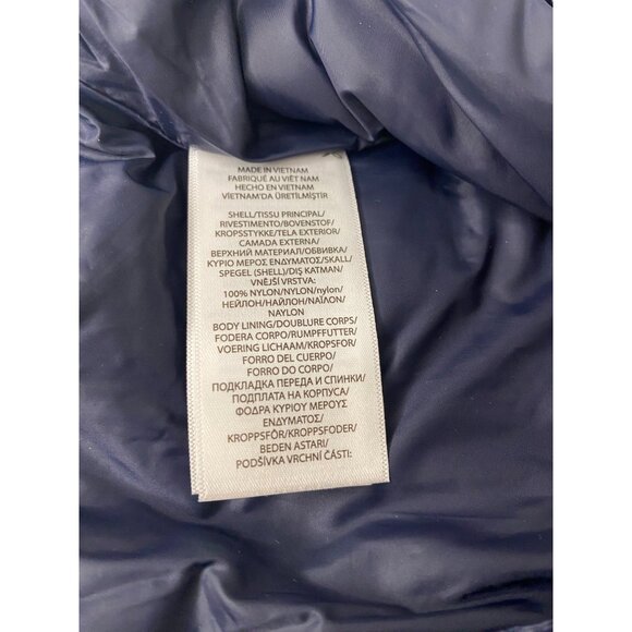 Ralph Lauren Infant Boys 3M Navy Blue Quilted Puffer Down Snowsuit Overalls - Picture 5 of 5